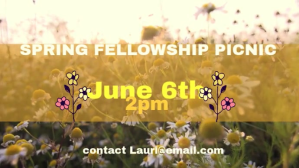 Yellow Spring Picnic Digitalt display Template