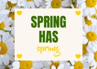 Spring Postcard 明信片 template