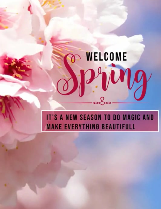Spring poster ad Template PosterMyWall