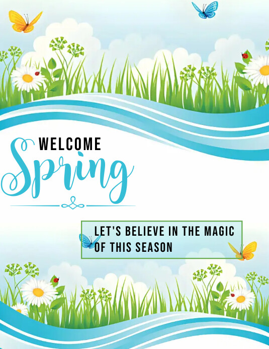 Spring poster ad Template PosterMyWall