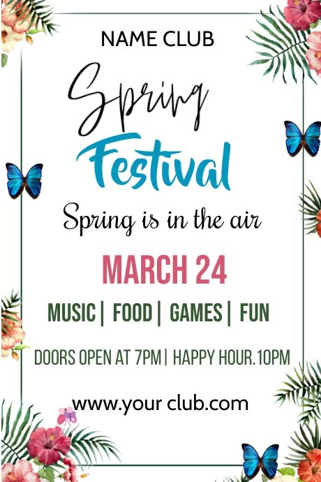 spring poster Template | PosterMyWall
