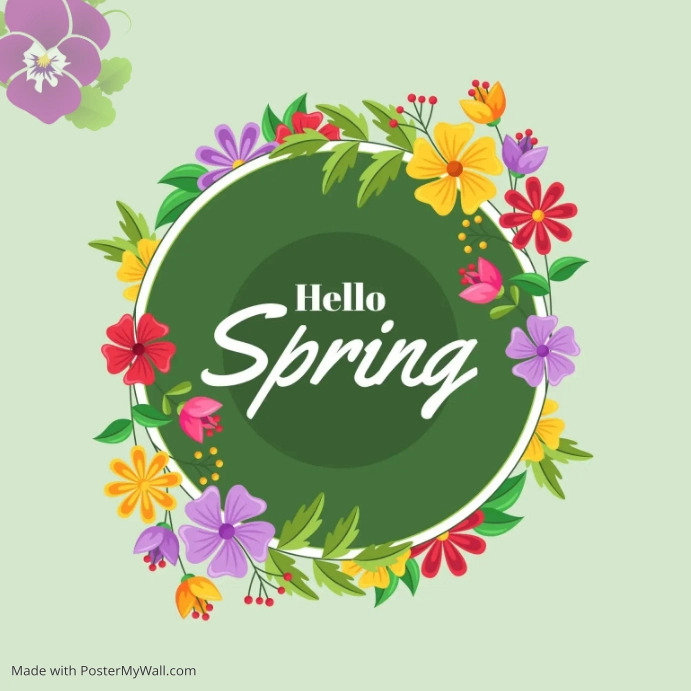Spring poster design template PosterMyWall