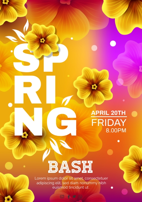spring poster design Template | PosterMyWall