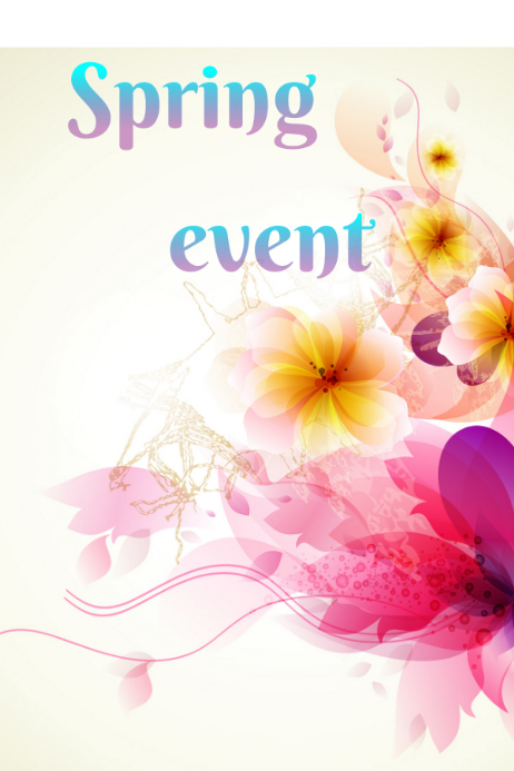 Spring Poster Inserts spring Template | PosterMyWall