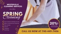 Purple Spring Cleaning Service Video template