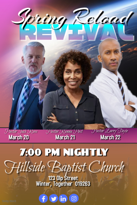 Spring Reload Revival Template | PosterMyWall