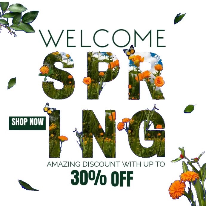 Spring Retail/Discount Template | PosterMyWall