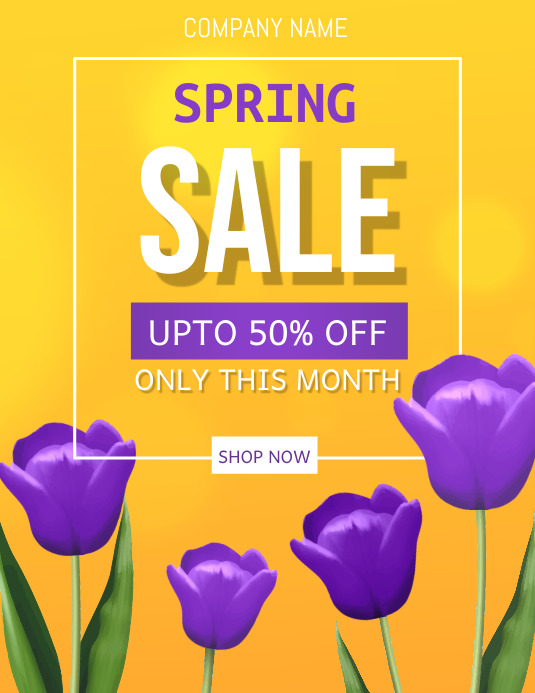 Spring Retail Flyer, Spring Sale, Spring Event Flyer Template ...