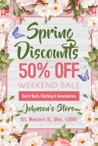 Spring Retail Sale Retail Sale Poster Template | PosterMyWall