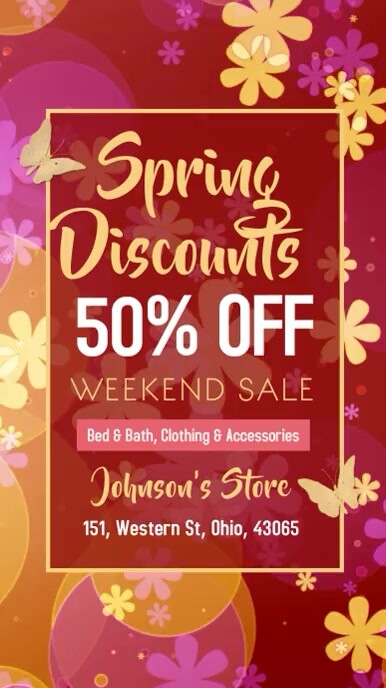 Spring Retail Sale Spring Retail Sale Poster Template | PosterMyWall