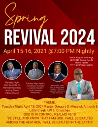 spring revival 2024 flyer template