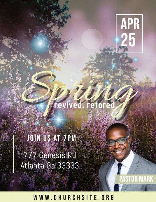 Spring Revival Sign Spring revival Template | PosterMyWall