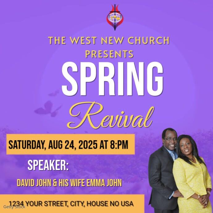 spring revival flyer Template | PosterMyWall