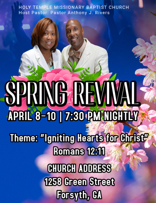 Spring Revival flyer Templat | PosterMyWall