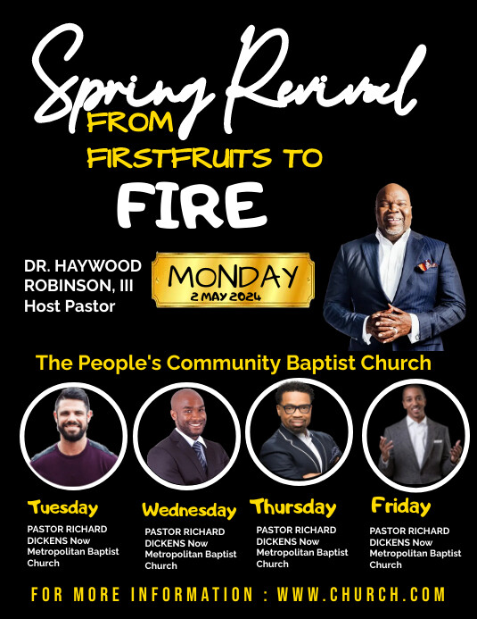 spring revival flyer Template | PosterMyWall