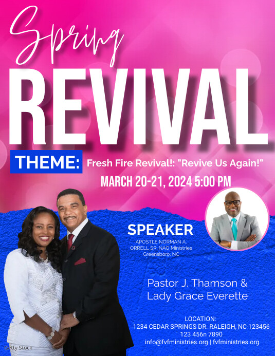 Revival Flyer 🇺🇸 AMERICA, THE SOUND OF REVIVAL IS COMING TO NEW