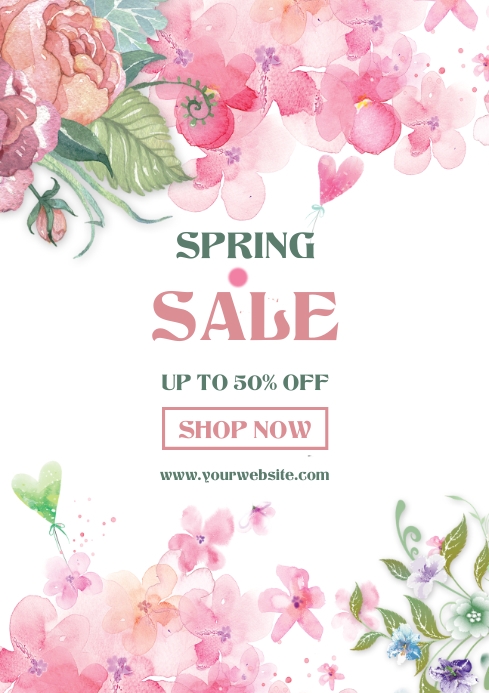 Spring Sale A4 Template | PosterMyWall