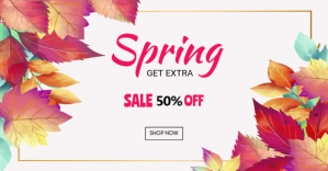 Spring Sale ad Facebook-advertentie template