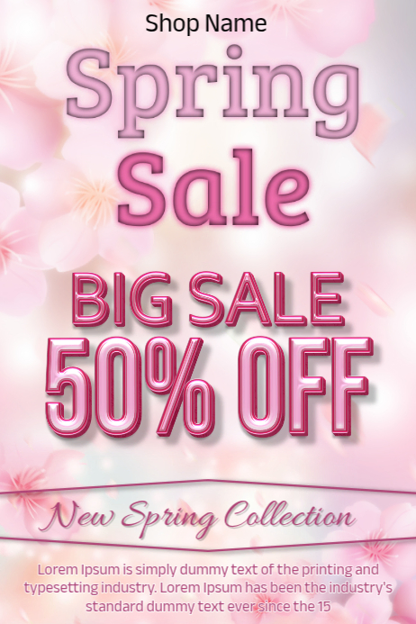 Spring Sale ad Template | PosterMyWall