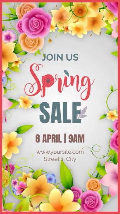 Spring Ad Flyer Copia de Spring Sale Ad Flyer Template | PosterMyWall