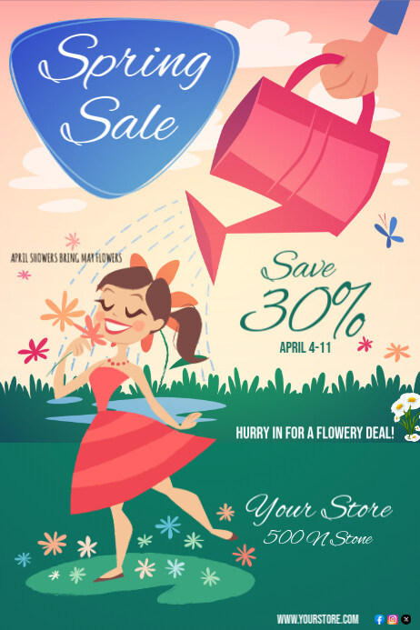 Copy of Spring Sale Ad Poster | PosterMyWall