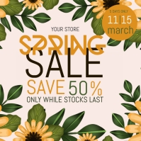 SPRING SALE AD SOCIAL MEDIA TEMPLATE | PosterMyWall