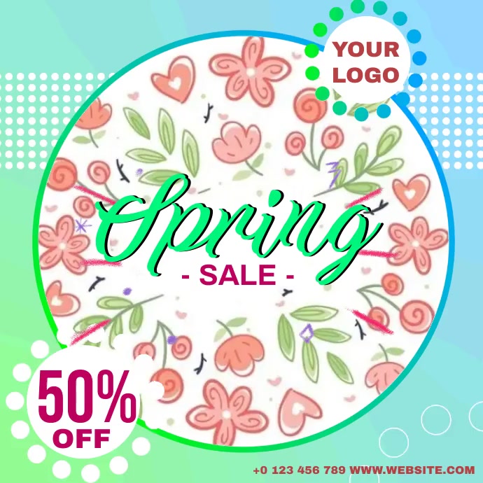 SPRING SALE AD TEMPLATE | PosterMyWall