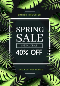 Spring Sale Ads A4 template