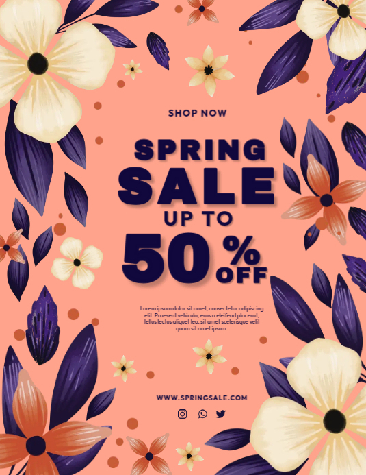 Spring Sale Ads Template | PosterMyWall
