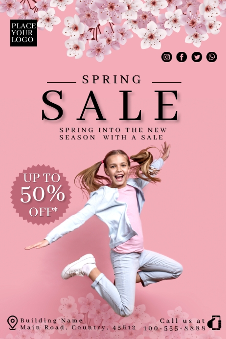 Spring Sale Ads Template | PosterMyWall