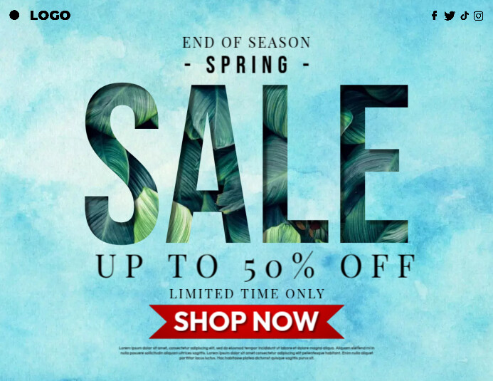 Spring Sale Banner Ads Template | PosterMyWall