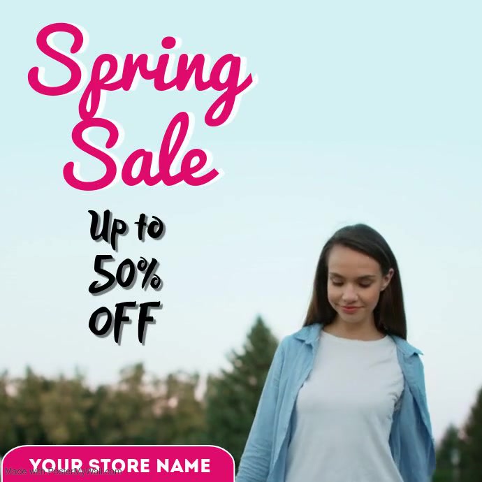 Spring sale banner template | PosterMyWall