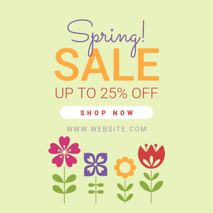 Spring sale banners for shops Template | PosterMyWall