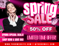 Spring Sale Big Savings Limited Offer Pamflet (Letter AS) template