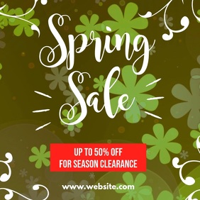Spring Retail Sale Spring Sale Instagram Facebook Square Video Template | PosterMyWall