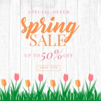 Putih Spring Sale Instagram Post Template