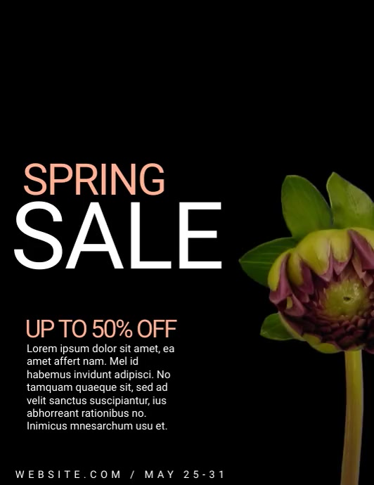 Spring sale Flyer (US Letter) template