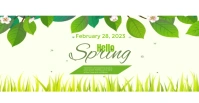 spring sale Facebook Event Cover template