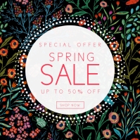 Hitam Spring Sale Instagram Post Template