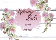 Spring Sale Postkort template