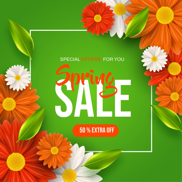 SPRING SALE Instagram Post template