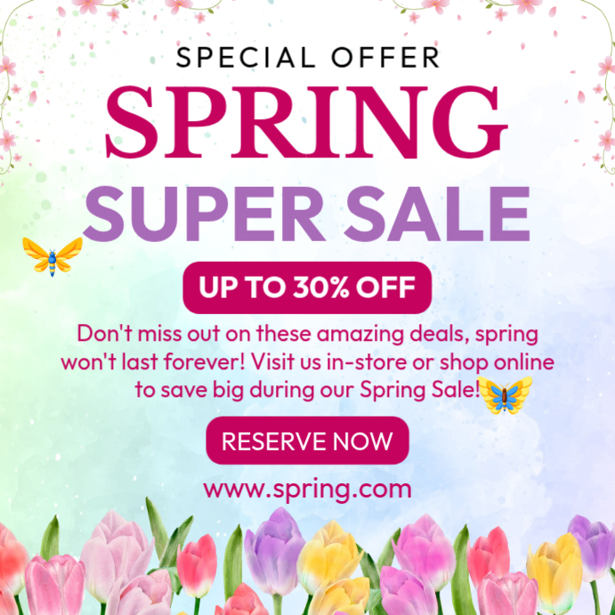 Spring Sale Template | PosterMyWall