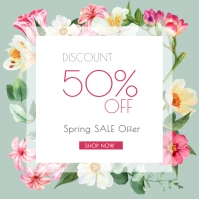 spring sale Square (1:1) template
