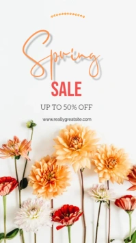 Spring sale Instagram Story template