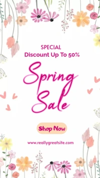 spring sale Instagram Story template