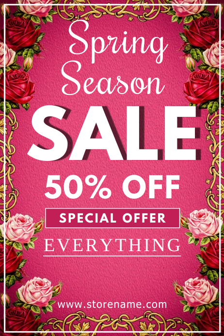 Spring Retail Sale Spring sale Template | PosterMyWall