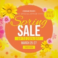 SPRING SALE Cuadrado (1:1) template