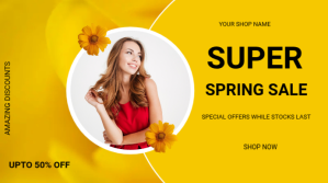 Spring sale Digitalt display (16:9) template