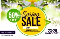 Spring sale Label template
