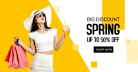spring sale Imagen Compartida en Facebook template
